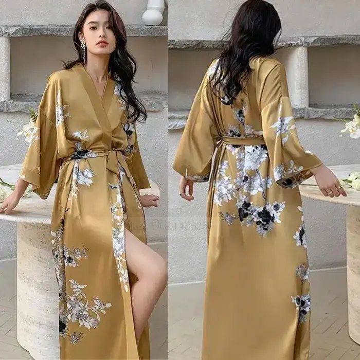 Sensual Long Robe Nightwear For Women - Image 4