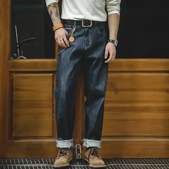 Vintage Denim Jeans For Men - Image 1