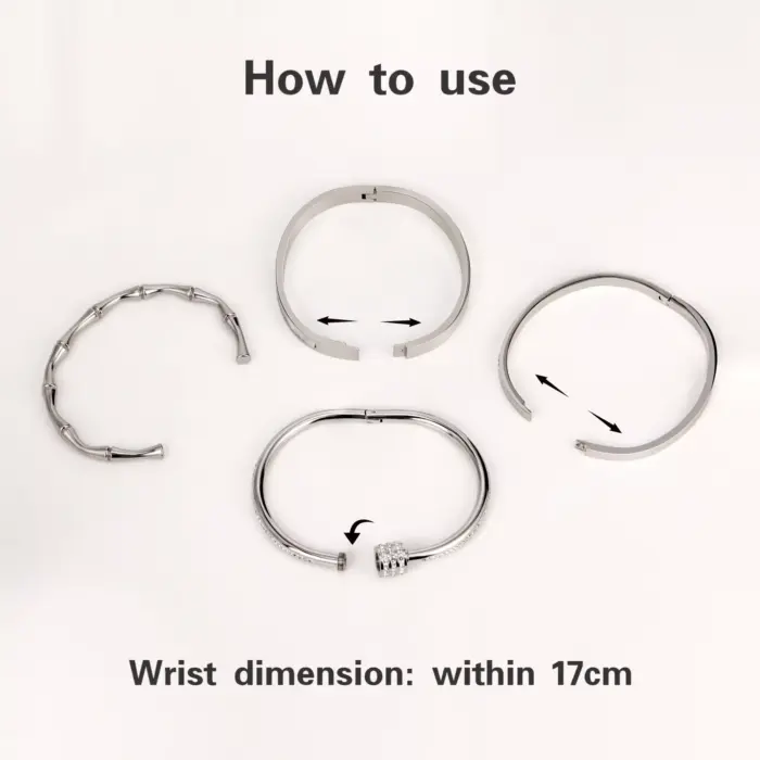 Waterproof Stainless Steel Bangles For Women - Image 6
