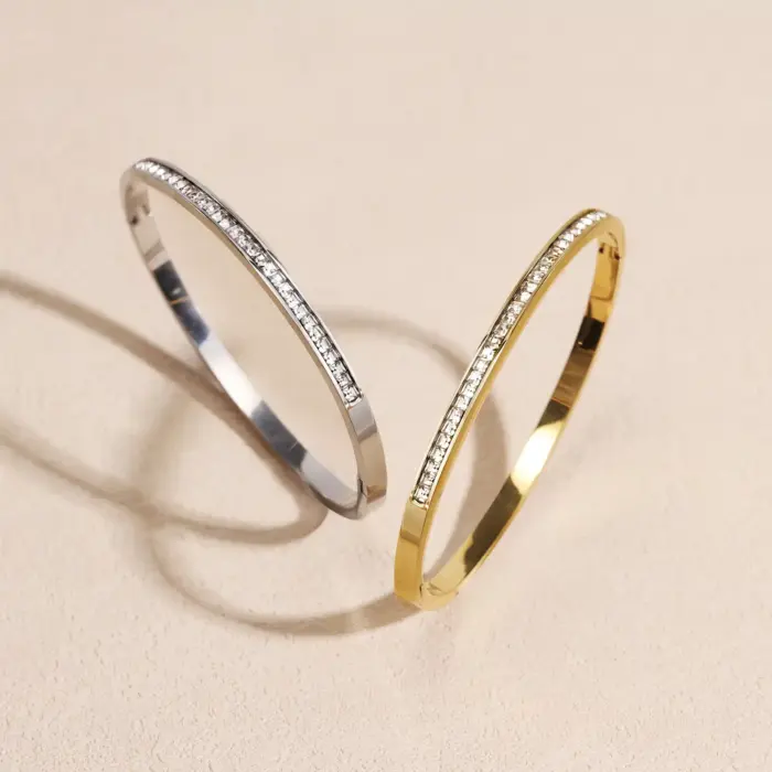 Waterproof Stainless Steel Bangles For Women - Image 4