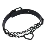 Metal Heart Choker Necklace - Image 3