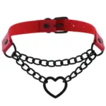 Metal Heart Choker Necklace - Image 5