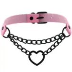 Metal Heart Choker Necklace - Image 6