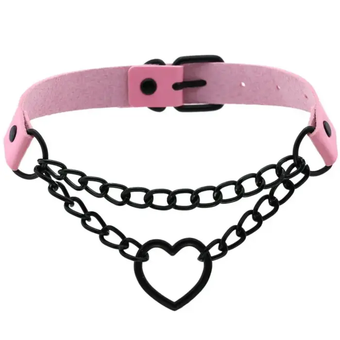 Metal Heart Choker Necklace - Image 6