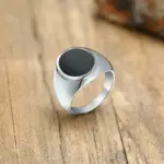 Stainless Steel Square Ring For Men - Image 3
