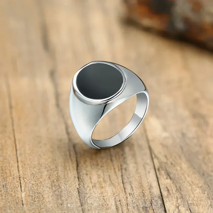 Stainless Steel Square Ring For Men - Image 3