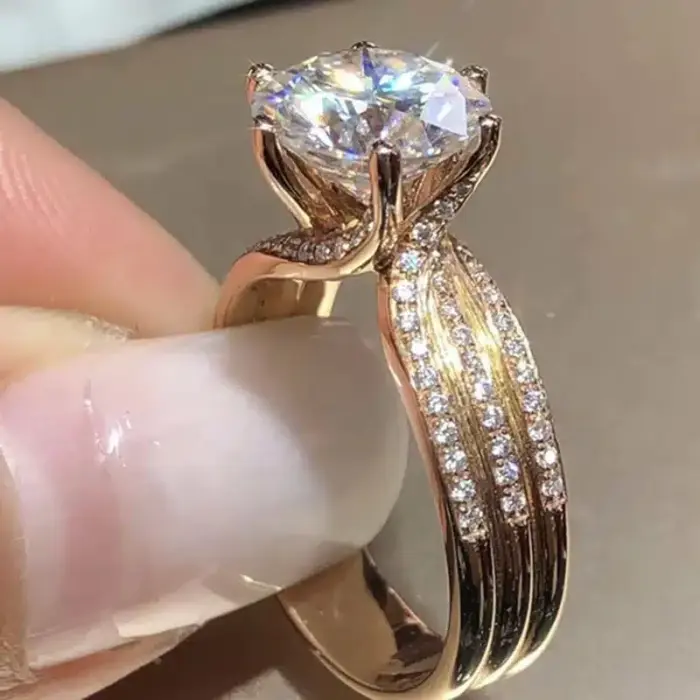 Crystal Cubic Zirconia Ring - Image 6