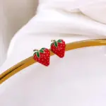 Small Strawberry Stud Earrings - Image 5