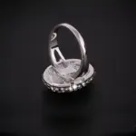 Silver Rhinestone Ring For Women - Image 5