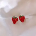 Small Strawberry Stud Earrings
