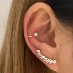 Rhinestone Ear Cuff Earrings For Women - Image 4