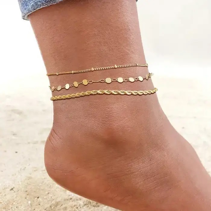 Simple Chain Anklets For Women - Image 4