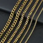 Basic Stainless Steel Cuban Necklaces For Men - Image 4