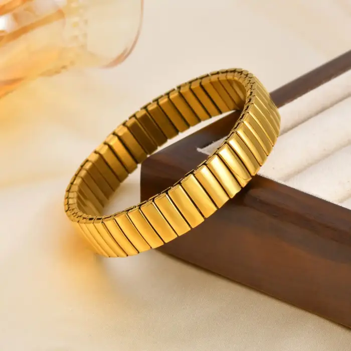 Stainless Steel Elastic Bracelet  For Women E - Image 6