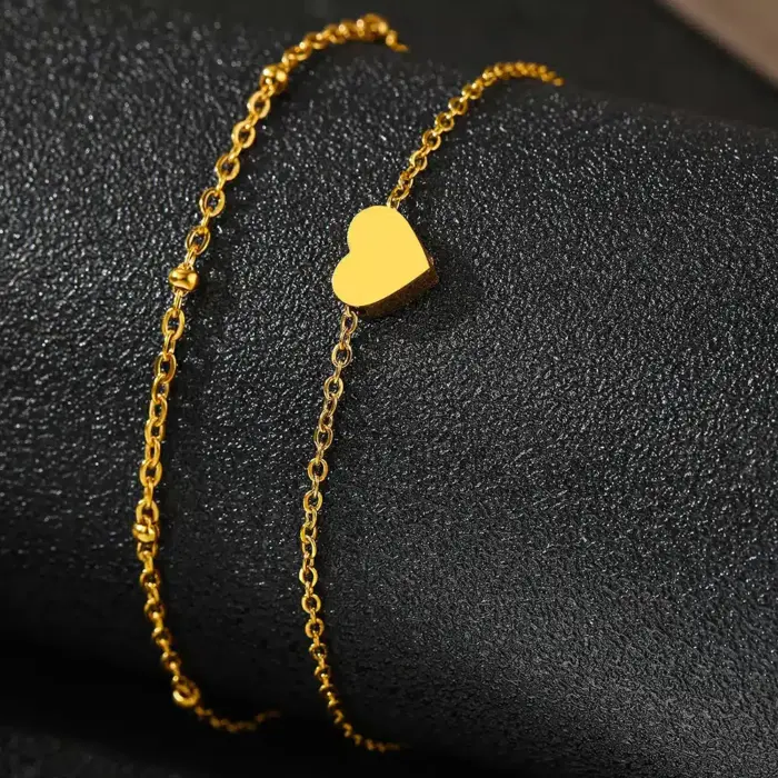Simple Stainless Steel Anklet Fro Women - Image 6