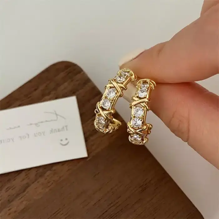 Vintage Stud Earrings For Women - Image 1