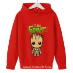 Groot Print Hoodies For Boys - Image 3