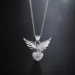 925 Sterling Silver Heart Pendant Necklace For Women - Image 2