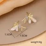 Crystal Fairy Stud Earrings For Women - Image 4