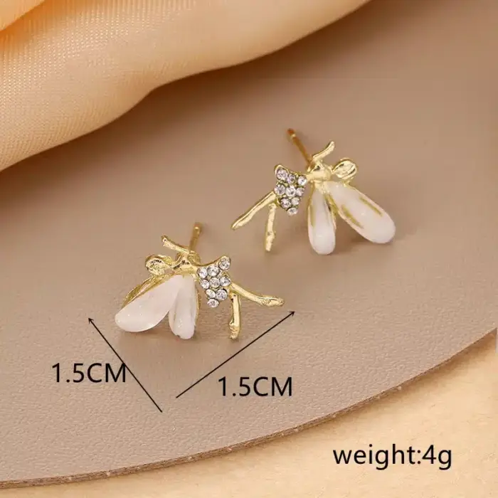 Crystal Fairy Stud Earrings For Women - Image 4