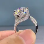 Crystal Cubic Zirconia Ring - Image 3
