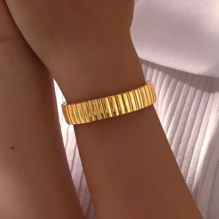 Stainless Steel Elastic Bracelet  For Women E - Image 4