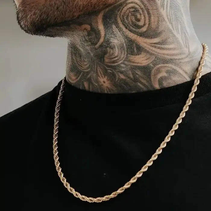 Long Stainless Steel Necklace For Men - Image 1