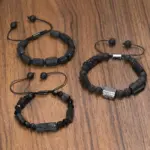 Natural Black Tourmaline Beaded Bracelet For Men - Image 6