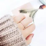 925 Sterling Silver Single Row Zircon Ring - Image 2