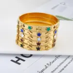 Stainless Steel Flower Bangles For Women - Image 2