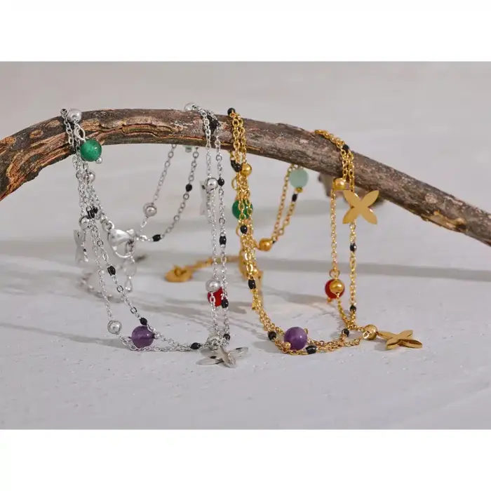 Natural Stones Anklet For Women - Image 2