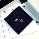 Korean Shining Heart Stud Earrings For Women - Image 5