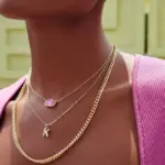Titanium Steel Birthstone Crystal Pendant Necklaces - Image 3