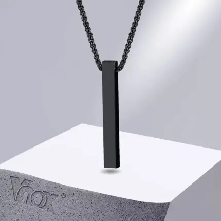 5mm Bar Pendant Necklace For Men