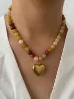 Natural Stones Beaded Necklace For Women - Image 3