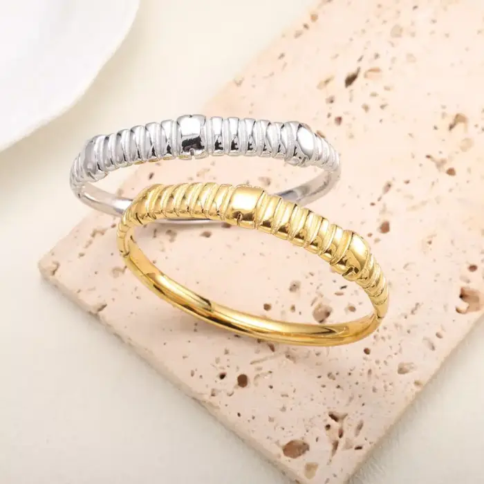 Waterproof Stainless Steel Bangles - Image 5