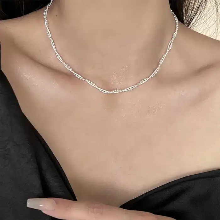 Double Layer Chain Necklace For Women - Image 1
