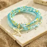 Bohemia Multilayer Anklet Set For Women - Image 3