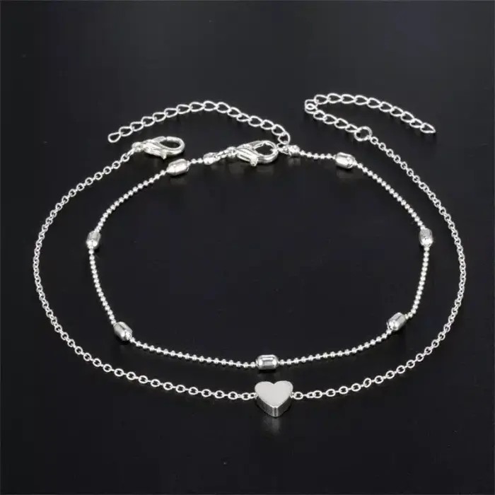 Simple Love Anklet For Women - Image 4