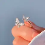 Simple Butterfly Rings For Women - Image 3