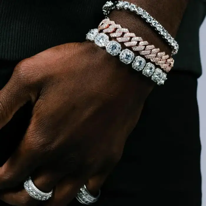 Cubic Zirconia Chain Necklace For Men - Image 5