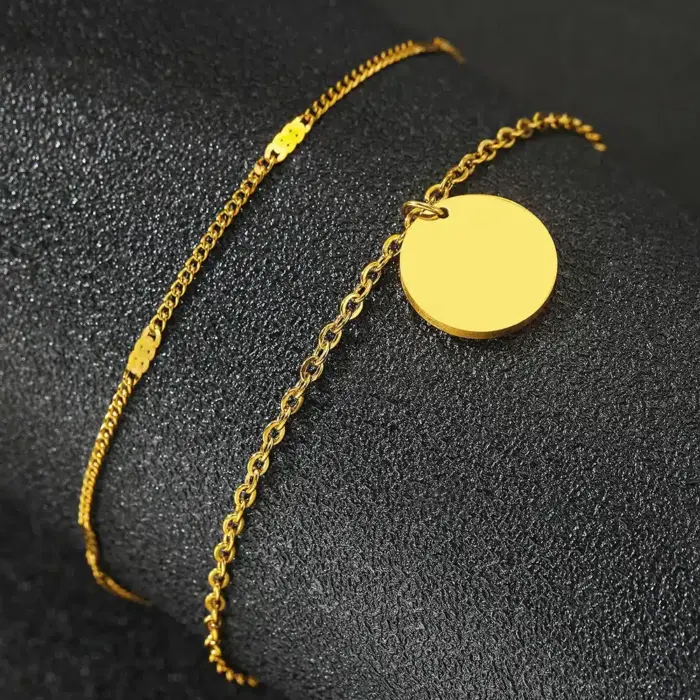 Simple Stainless Steel Anklet Fro Women - Image 5