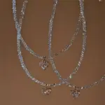 Shiny Zircon Heart Pendant Necklace For Women - Image 3