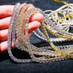 Cubic Zirconia Chain Necklace For Men - Image 4