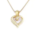 Shiny Heart Pendant Necklace For Women - Image 6