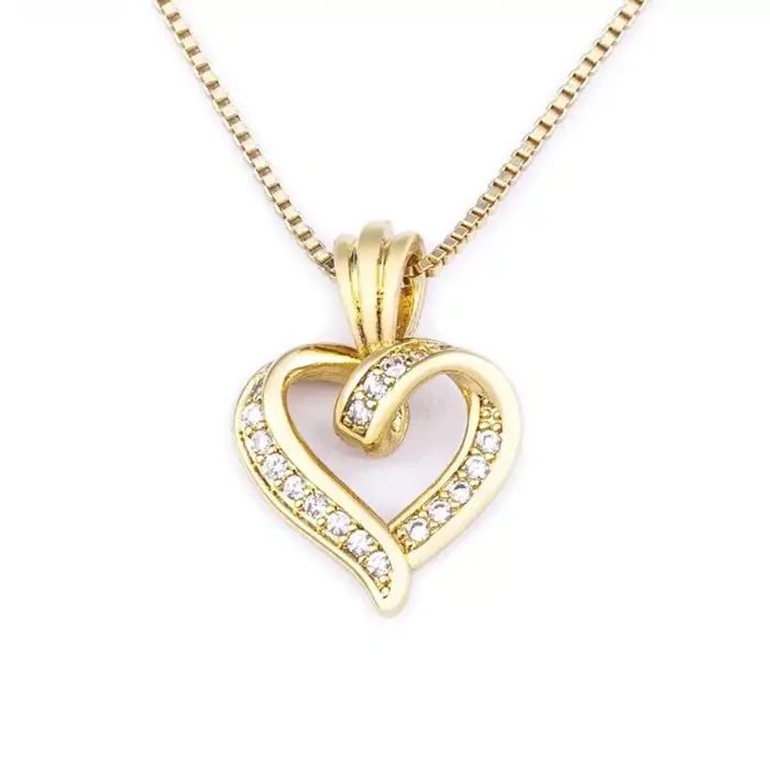 Shiny Heart Pendant Necklace For Women - Image 6