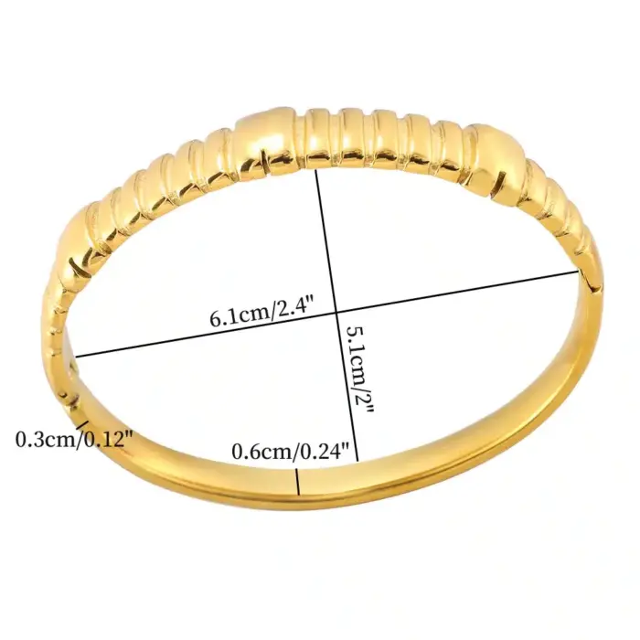 Waterproof Stainless Steel Bangles - Image 4