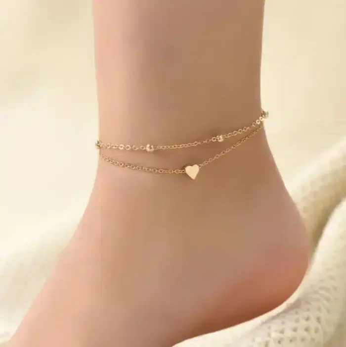 Simple Love Anklet For Women - Image 1