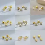 Hypoallergenic Heart Stud Earrings For Women