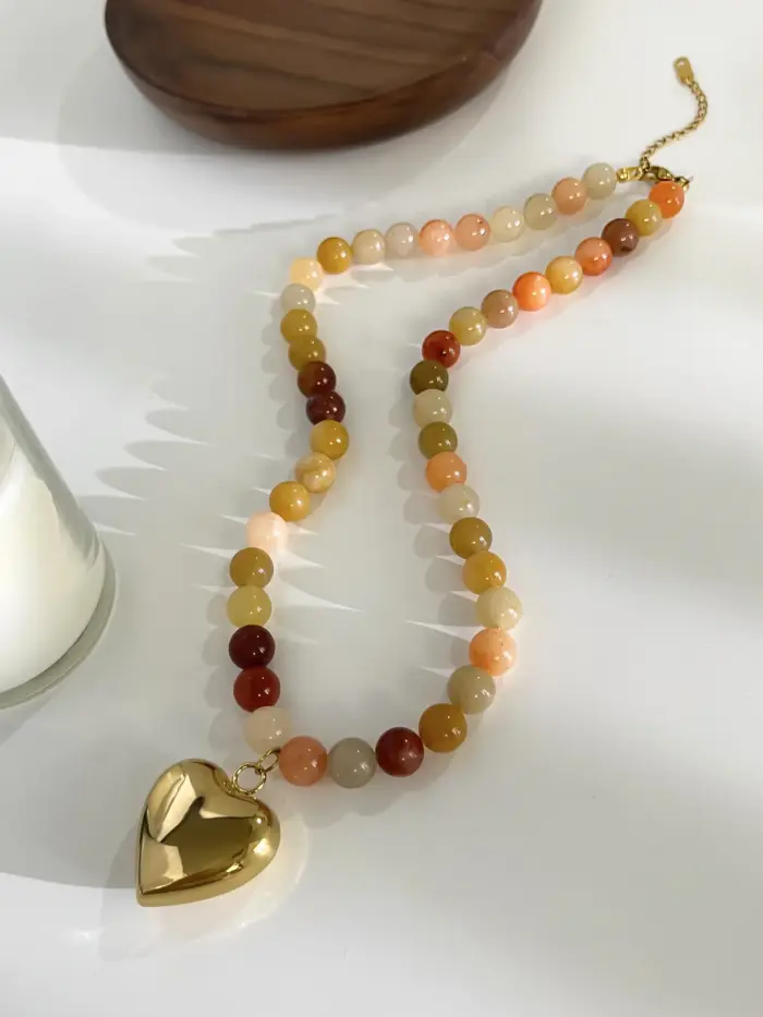 Natural Stones Beaded Necklace For Women - Image 5